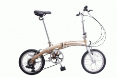 Фото Велосипед складаний Langtu KW017(14) 16˝ коричневий (Golden/White)