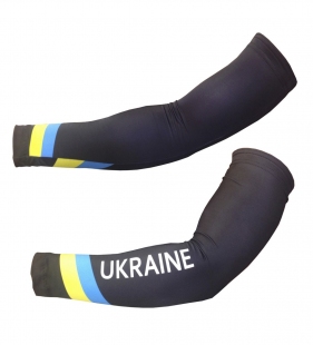 Утеплювачі рук Pro Ukraine чорний/блакитний/жовтий L фото 56036