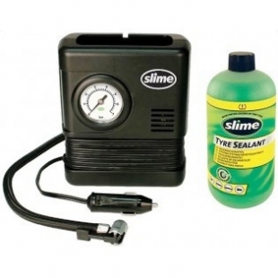 Ремкомплект для автопокришок Slime Smart Spair (герметик+повітряний компресор) фото 56124