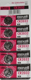 Батарейка CR2032 MAXELL 3V (1шт.) фото 36584