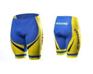 Велотруси чоловічі OnRide Ukraine без лямок з памперсом блакитний/жовтий L фото 30282