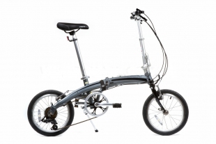 Велосипед складаний Langtu KW017 16" сріблястий/чорний фото 59242