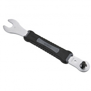 Ключ педальный SuperB двойной, 15 мм с шестигранником 8х10мм фото 26645