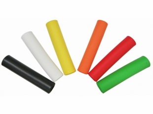 Ручки руля VLG-1381A 130 мм, силікон, чорний фото 26196