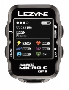 Велокомп'ютер LEZYNE MICRO COLOR GPS чорний фото 55107