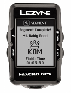 Велокомп'ютер LEZYNE MACRO GPS чорний фото 55101
