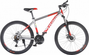 Велосипед TRINX M116 26"x15" Matt-Grey-Red-Black фото 59472
