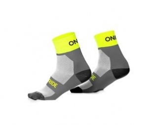 Шкарпетки ONRIDE Chase Free Size сірий/лайм фото 57817