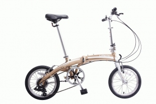 Велосипед складаний Langtu KW017(14) 16˝ коричневий (Golden/White) фото 31584