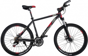 Велосипед TRINX M136 26"x19" Matt-Black-Red-Grey фото 59474