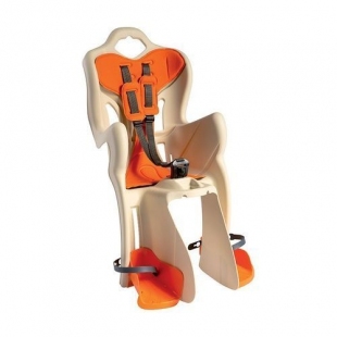 Сидіння дитяче B1 standart кріплення за раму бежевий/помаранчевий фото 27345