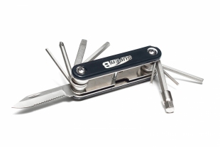 Ключи-шестигранники SuperB TB-9680, 10 инструментов, с ножом, черный фото 28965