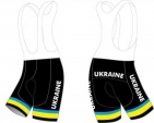 Велотруси з лямками Pro Ukraine чорний/блакитний/жовтий XS