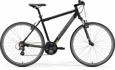 Фото Велосипед Merida CROSSWAY 10-V XL(58cм) MATT BLACK(YELLOW)