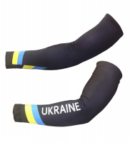 Фото Утеплювачі рук Pro Ukraine чорний/блакитний/жовтий XS