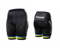 Фото Велошорти жіночі OnRide Ukraine без лямок з памперсом чорний/жовтий S