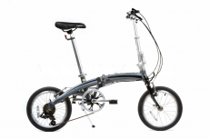 Фото Велосипед складаний Langtu KW017 16" сріблястий/чорний
