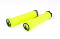 Фото Ручки руля FireEye Goosebumps-R 128 мм з замками жовтий