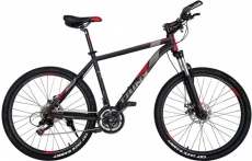 Фото Велосипед TRINX M136 26"x19" Matt-Black-Red-Grey