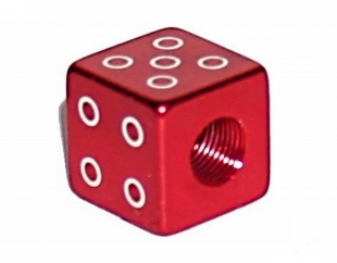Ковпачок для камер X17, алюм. (кубик), червоний фото 56278