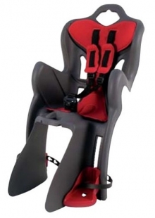 Сидіння дитяче Bellelli B1 Clamp на багажник сірий/червоний фото 35859