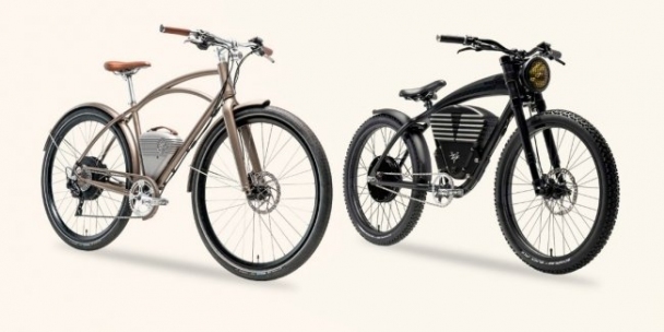 Класичний електровелосипед і велосипед під класичний мотоцикл